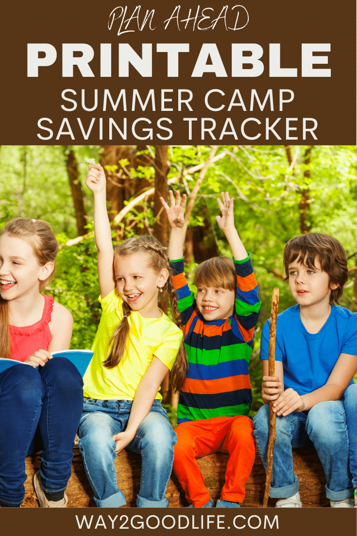 Summer Camp Savings Tracker Printable - solution for responsible parents